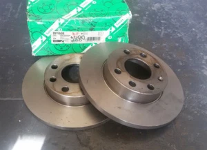 COPPIA DISCHI FRENO ANTERIORE OPEL ASTRA CORSA KADETT 90111242 569020 DF2880 - Imagen 1 de 4