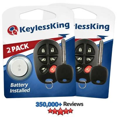 2 Replacement Remote Key Fob Set for 2011 2012 2013 2014 2015 Toyota Sienna Foto 1 de 4