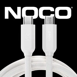 NOCO XGrid XC3: 240W USB-C to USB-C Cable with E-Marker Chip - 10-Foot (White) - Zdjęcie 1 z 7
