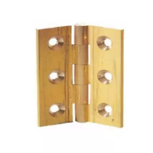 Solid Brass Butt Hinges 38,50,63,75,100mm - 1 pair & screws & pack 10 pairs - Picture 1 of 2
