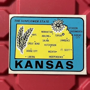 Calcomanía dorada Kansas Sunflower Timberline 3,75 x 2,75 nueva de colección años 70 - Imagen 1 de 2
