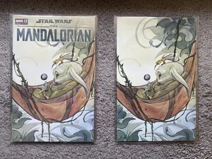 Mandalorian S2 #1 SDCC 23' Trinity Comics Set of 2 by Peach Momoko Unsigned - Picture 1 of 2