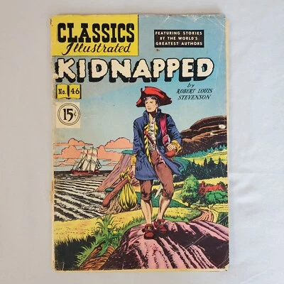Classics Illustrated Comic Book #46 HRN 78 Kidnapped GD 2.0 Gilberton Co VTG RLS - Image 1 of 4