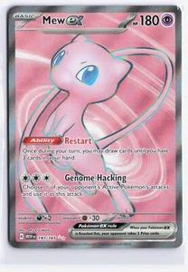 Mew ex 193/165 Sv: Scarlet & Violet 151 Holo Pokémon Full Art Ultra Rare English - Picture 1 of 2