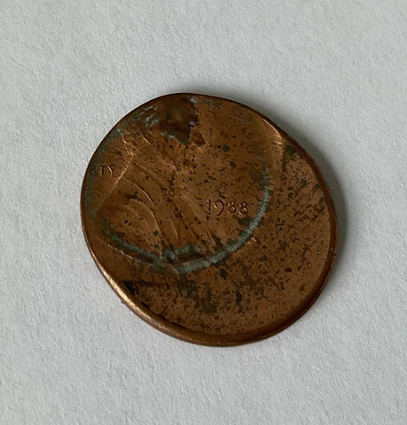 1988 Lincoln Memorial Cent Off Center US Mint Error 1c Coin KM# 201b Cover