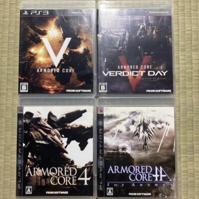 Armored Core 4 For Answer V Verdict Day Set Lot 4 PS3 Playstation3 JP Ver. F/S - Image 1 of 4