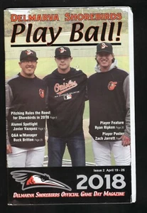 Delmarva Shorebirds--Pallone da gioco 2018! Programma di gioco--vs Kannapolis & Lakewood - Foto 1 di 1