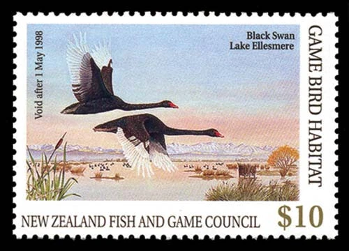 1997 New Zealand waterfowl stamp — NZD4 - Image 1 of 1