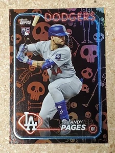 Andy Pages 2024 Topps Update Holiday Mummy Rookie Parallel #17/50 Dodgers RC - Picture 1 of 2