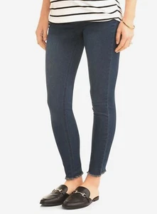 Oh Mamma Demi Panel Super Soft 5 Pocket Skinny Jeans with Released Hem, Medium - Picture 1 of 2