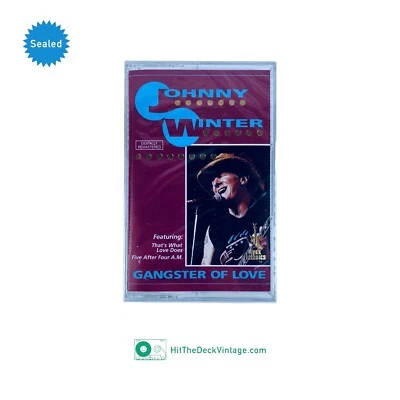 Johnny Winter - Gangster Of Love Cassette Tape (1991) Remaster Hits Blues SEALED - Image 1 of 4