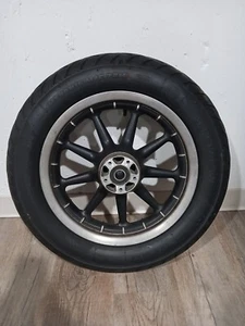 08 Harley Electra Glide Ultra Classic Front Tire Wheel Rim 9 Spoke Wagon MT90B16 - Bild 1 von 5