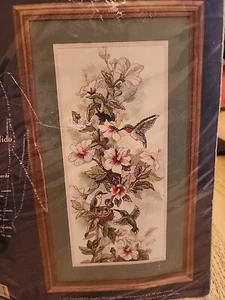 Cross Stitch Kit Creative Accents #7973 Counted Hummingbirds Flowers New NIP - Picture 1 of 5