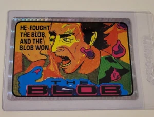 THE BLOB 1980's Prismatic PRISM VENDING MACHINE STICKER CARD Chuck Russell *RARE - Picture 1 of 3
