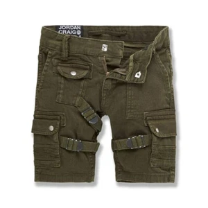 Jordan Craig Cairo Kids' Cargo Shorts Army Green 4398B-ARMY GREEN - Picture 1 of 1