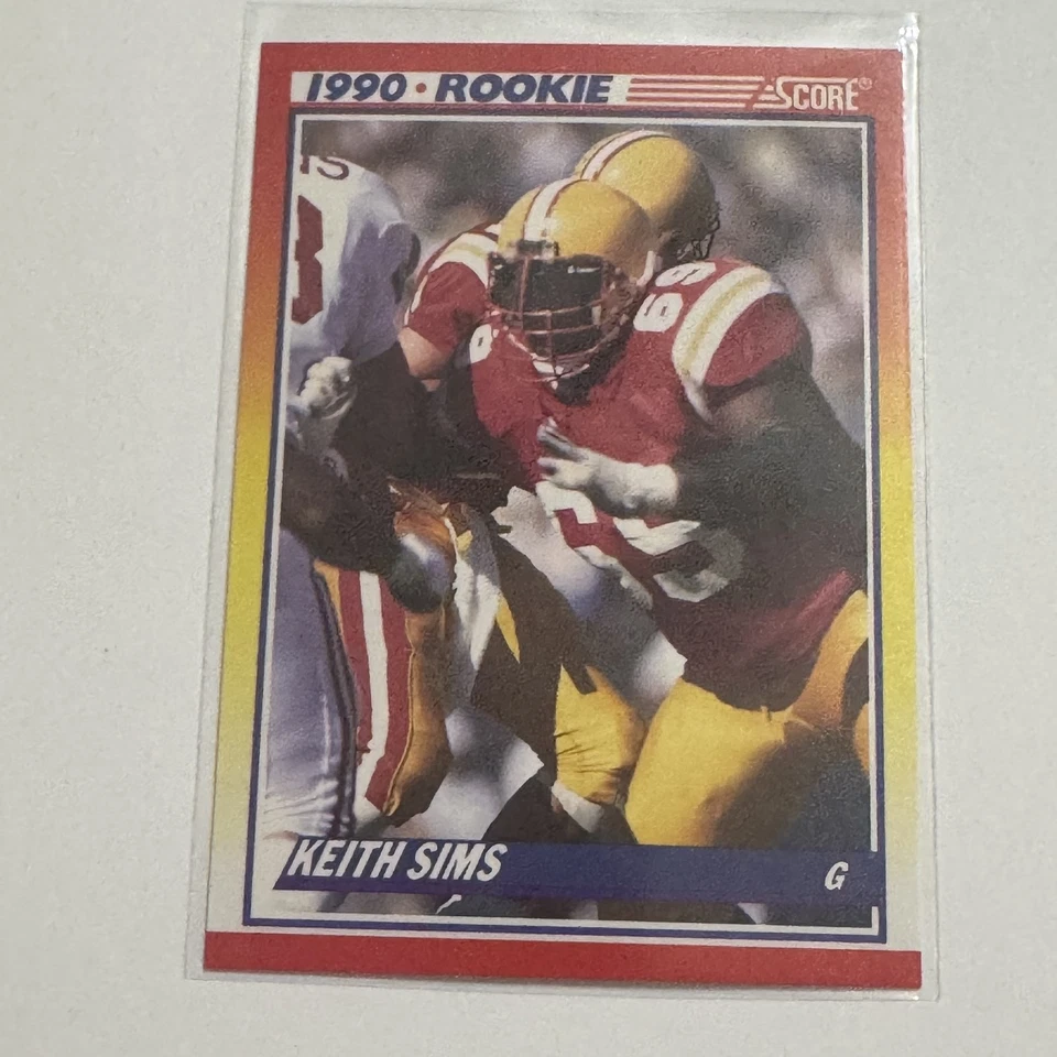 1990 Score #648 Keith Sims - Image 1 of 1