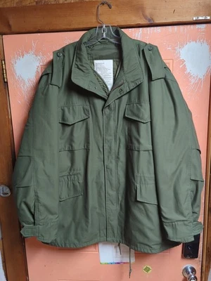 US Army Coat 4XL Field M65 Jacket Hood Rotcho Ultra Force With Liner Vintage  - Image 1 of 4