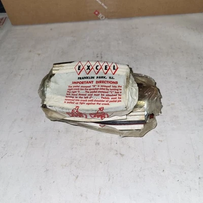 Nuevo de Lote Antiguo Excel Multicolor XL S4 Pedales de Bicicleta Sears Huffy Wards Bicicleta Muscular Foto 1 de 4