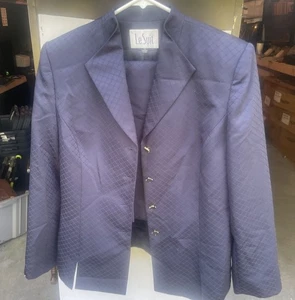 Le Suit Damen Marineblau 2-teiliges Blazer & Rock Set-Größe 12 - Bild 1 von 3