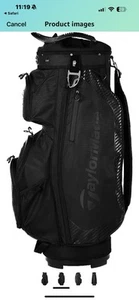 New With Tags!!! TaylorMade Pro 2023 Black Cart Golf Bag!! - Picture 1 of 3