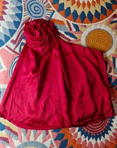 💕💕Shein Top ähnlich wie Satin rot one shoulder Gr.52💕 - Bild 1 von 2