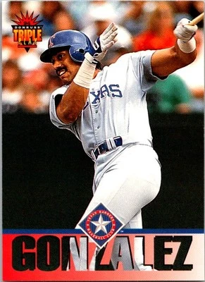 1994 Triple Play Juan Gonzalez  194 Texas Rangers - Image 1 of 2