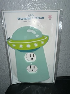 Decorative Electrical  Standard Outlet Cover  UFO Theme Novelty - Picture 1 of 1