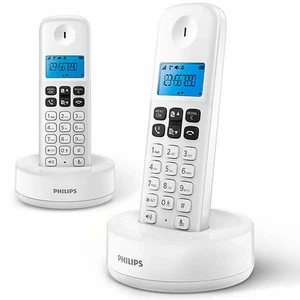 Téléphone Sans Fil Philips D1612W/34 Bleu Blanc Noir - Afbeelding 1 van 1