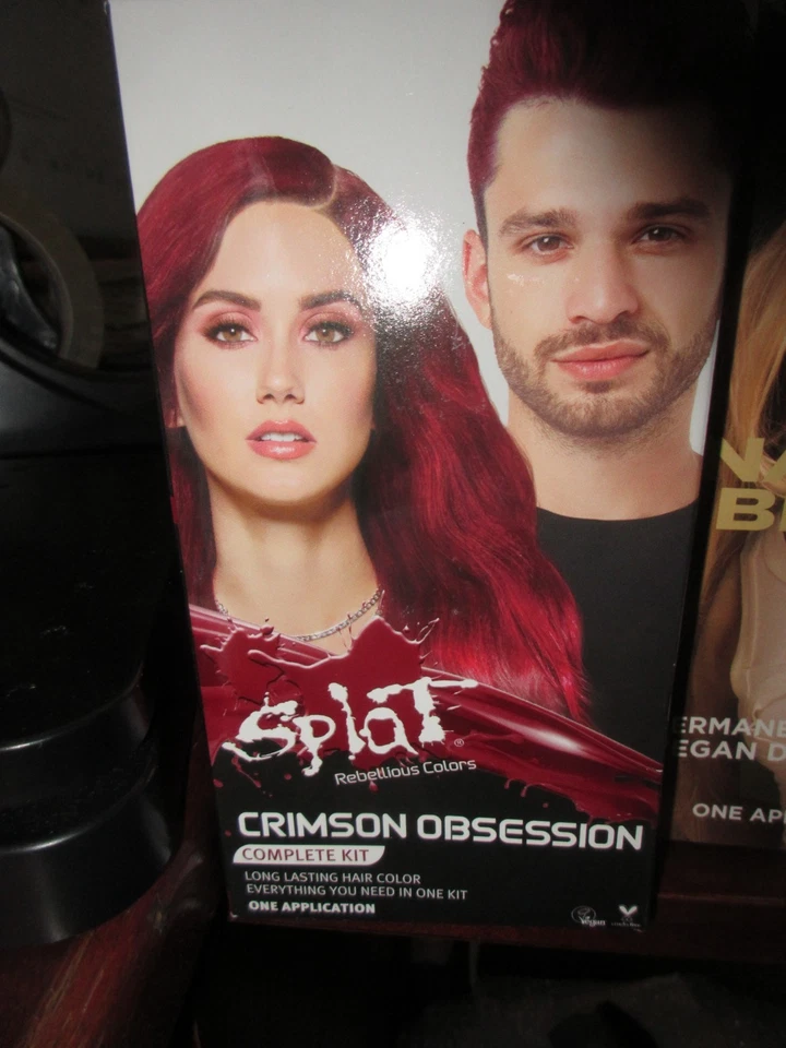 Kit de tinte para cabello semipermanente Splat Crimson Obsession con blanqueador, 1 aplicación, Foto 1 de 1