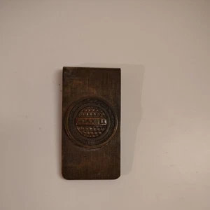 Vintage Bronze Tone Metal MAX FLI. MAXFLI LOGO Money Clip, Golf Ball  - Picture 1 of 4