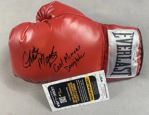 CHRISTY MARTIN AUTOGRAPH RED EVERLAST 16oz BOXING GLOVE JSA CI33375 - Picture 1 of 2