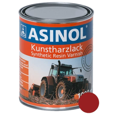 (15,98 EUR/l) Kunstharzlack Allgaier Rot 1.000 ml Lack Farbe 1 Liter ASINOL