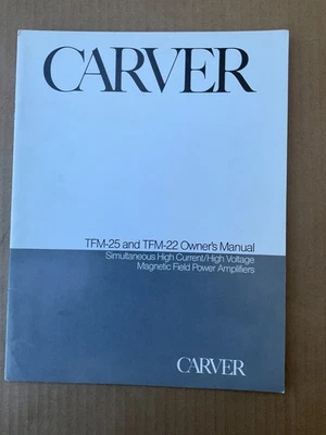 Manual del propietario tallador original 1989 TFM-25 y TFM-22 Foto 1 de 4