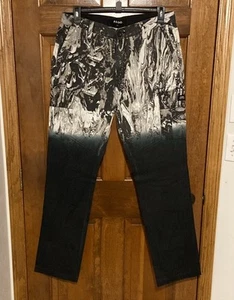 AKOO “The Rock Pants” Black / White Unique DesignsJeans Brand New Size 36 x 34” - Picture 1 of 16