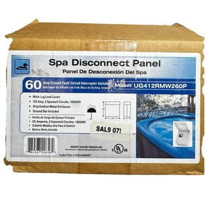 Panel de desconexión Midwest Spa 60 amperios modelo GFCI UG412RMW260P  - Imagen 1 de 10
