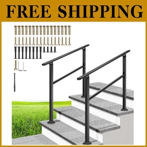 Sturdy 3 Step Galvanized Steel Rails (2) - Picture 1 of 10