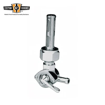Custom Chrome Fuel Petcock Fit For Harley 1975-Up Tanks W/ 13/16" Nut Connection - Image 1 of 2