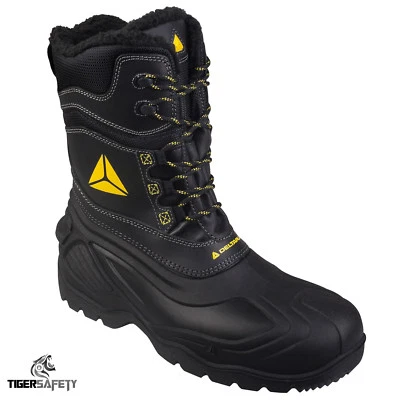 Stivali di sicurezza invernali Delta Plus eschimesi canadesi impermeabili foderati in pile termici - Immagine 1 di 3