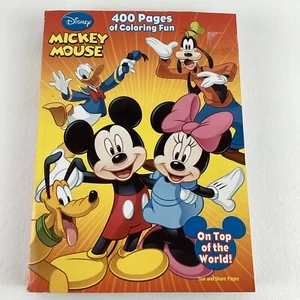 Disney Mickey Mouse Coloring Book On Top Of The World Huge 400+ Pages 2012 - Picture 1 of 7
