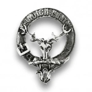 Art Pewter MacKenzie Seaforth Highlanders Clan Crest Badge Brooch Scotland - Picture 1 of 1