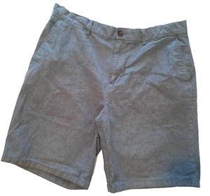 Men's Chino Golf Shorts 36 Blue Chambray Stretch Ultimate Slim Flex Old Navy - Picture 1 of 5
