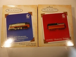 Lionel 1939 Hiawatha Dampflok Tender & Obervation Wagen Punze Ornament - Bild 1 von 7