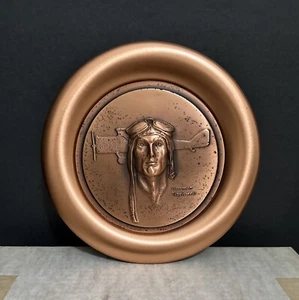 Vintage Norman Rockwell Copper Plate “SPIRIT OF LINDBERGH w/Numbered COA & Box - Picture 1 of 22