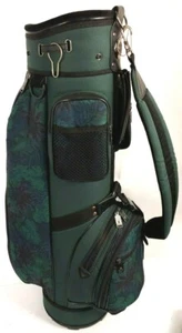 Vintage Knight Golf Bag Green/Floral 6-Way Divider Rain Hood Cover Tee Holder  - Picture 1 of 10