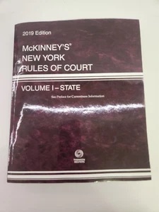 2019 MCKINNEYS NEW YORK RULES OF COURT VOL I - STATE - Picture 1 of 1