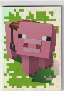 Panini Minecraft Treasure Sticker 2021 Numéro 256 Pig Holo - Bild 1 von 1