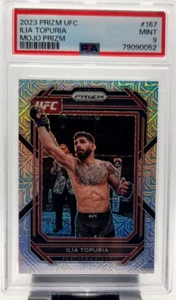 2023 Panini Prizm UFC Ilia Topuria #167 MOJO PRIZM /25 PSA 9 - Picture 1 of 2