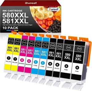 10 x kompatible Tinten für Canon Pixma PGI-580XXL CLI-581XXL Pixma TS6350 TS6250 - Bild 1 von 4