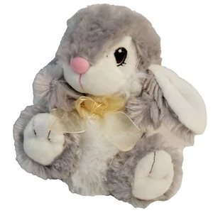 Dan Dee Coniglietto Pasquale Coniglio Piccolo Peluche Morbido Peluche Bambola Giocattolo 7" Grigio - Foto 1 di 5