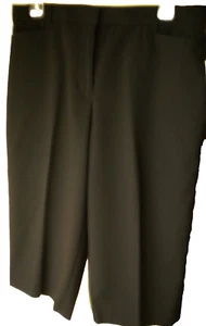 Pantalón Corto Preswick & Moore Petite Negro Sólido Mezcla de Poli C-Casual 17.5" Talla 12P - Imagen 1 de 10